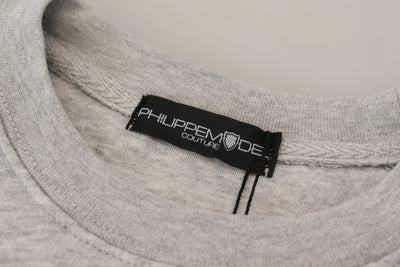 Philippe Model Gray Printed Long Sleeves Pullover Sweater