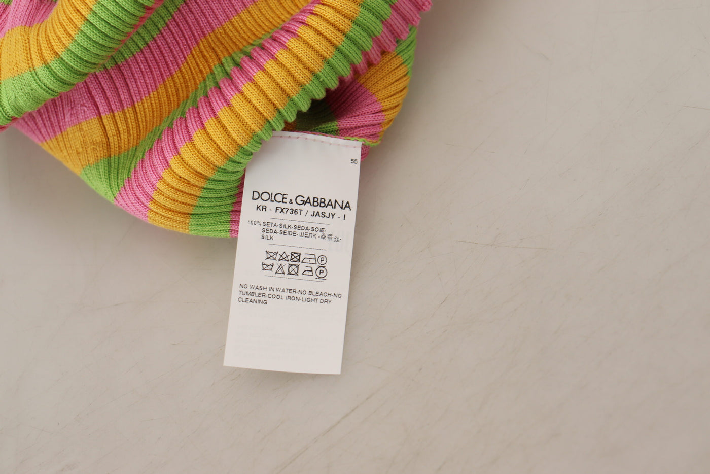 Dolce &amp; Gabbana Multicolor Zijden Vest Pullover Tanktop