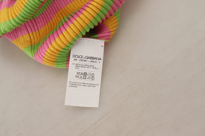 Dolce &amp; Gabbana Multicolor Zijden Vest Pullover Tanktop