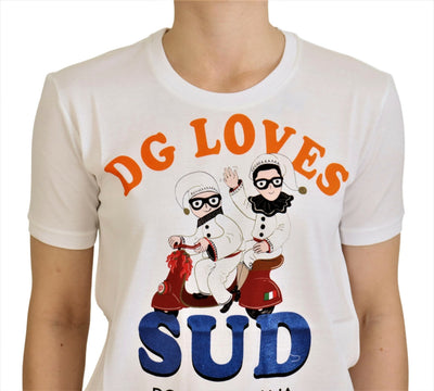 Dolce &amp; Gabbana wit katoenen DG Loves SUD T-shirt