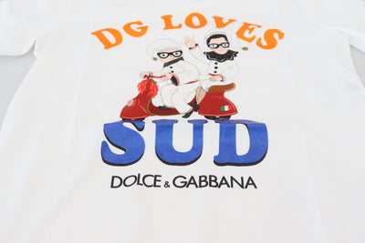 Dolce &amp; Gabbana wit katoenen DG Loves SUD T-shirt