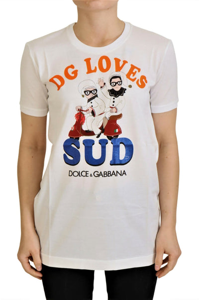 Dolce &amp; Gabbana wit katoenen DG Loves SUD T-shirt
