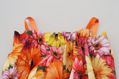 Dolce &amp; Gabbana Blouse Cropped Bloemen Katoenen Tanktop
