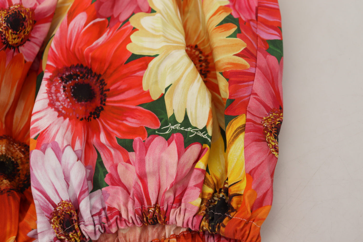 Dolce &amp; Gabbana Blouse Cropped Bloemen Katoenen Tanktop