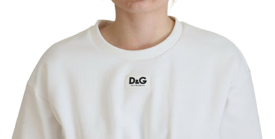 T-shirt en coton stretch blanc Dolce &amp; Gabbana