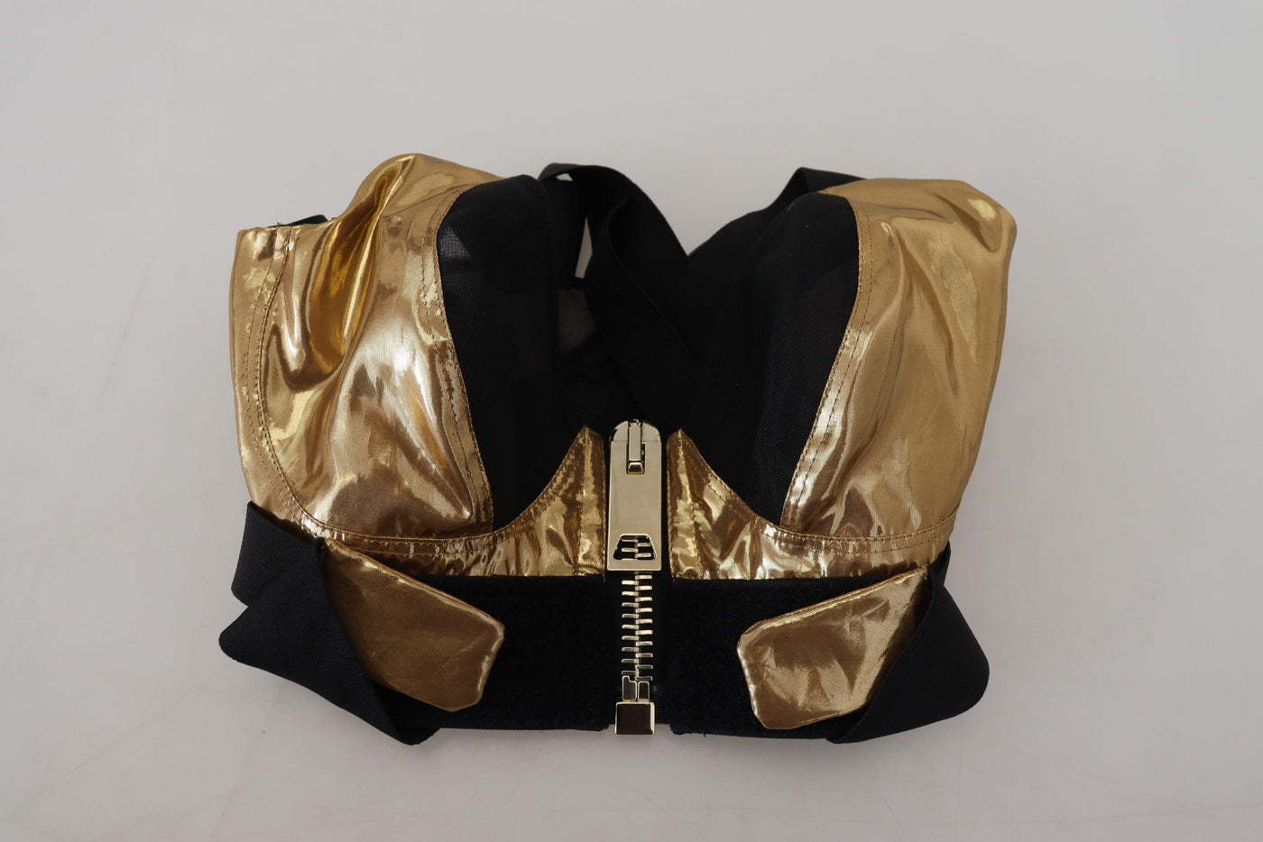 Dolce &amp; Gabbana Haut bustier court sans manches noir doré