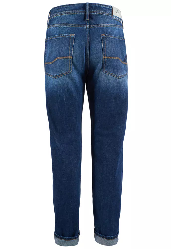 Yes Zee Blue Cotton Herenjeans