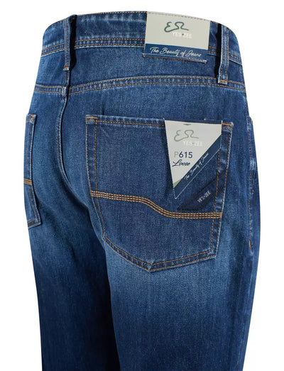 Yes Zee Blue Cotton Herenjeans