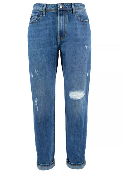 Yes Zee Blue Katoenen Herenjeans
