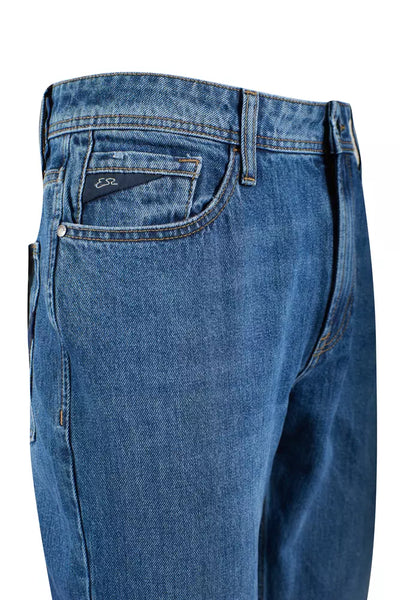 Yes Zee Blue Katoenen Herenjeans