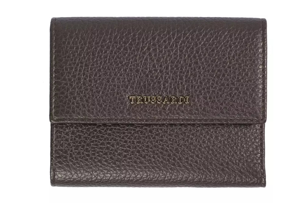 Trussardi Bruine Leren Dames Portemonnee