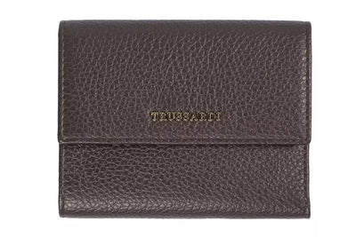 Trussardi Bruine Leren Dames Portemonnee