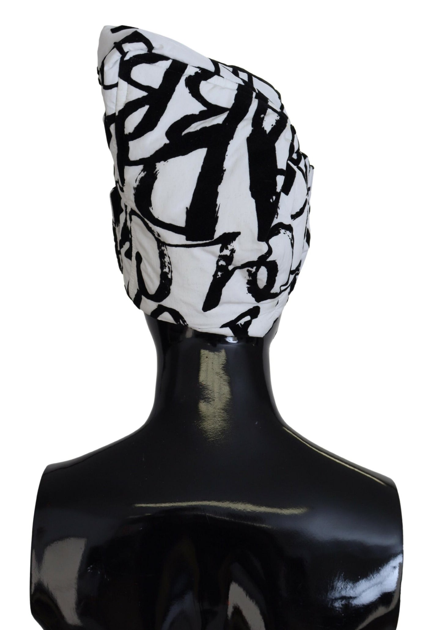 Bonnet d'hiver Dolce &amp; Gabbana en nylon blanc imprimé pour femme