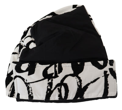 Bonnet d'hiver Dolce &amp; Gabbana en nylon blanc imprimé pour femme