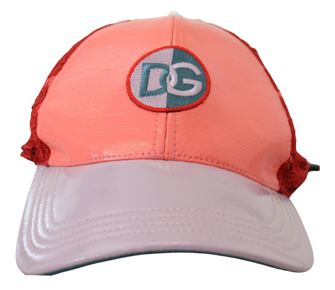 Dolce & Gabbana Multicolor Logo Floral Lace Baseball Hat
