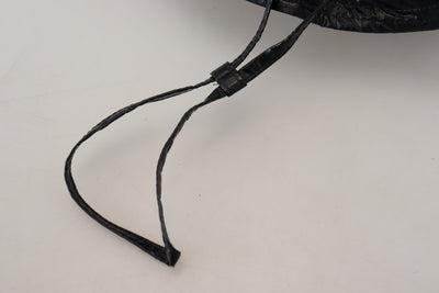 Chapeau bob en similicuir matelassé noir Dolce &amp; Gabbana pour femme