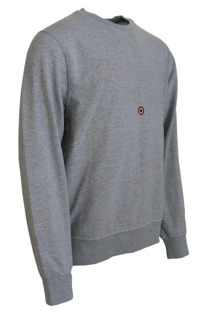 Aeronautica Militare Gris Hommes Pull Sweat Pull