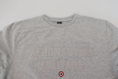 Aeronautica Militare Gris Hommes Pull Sweat Pull