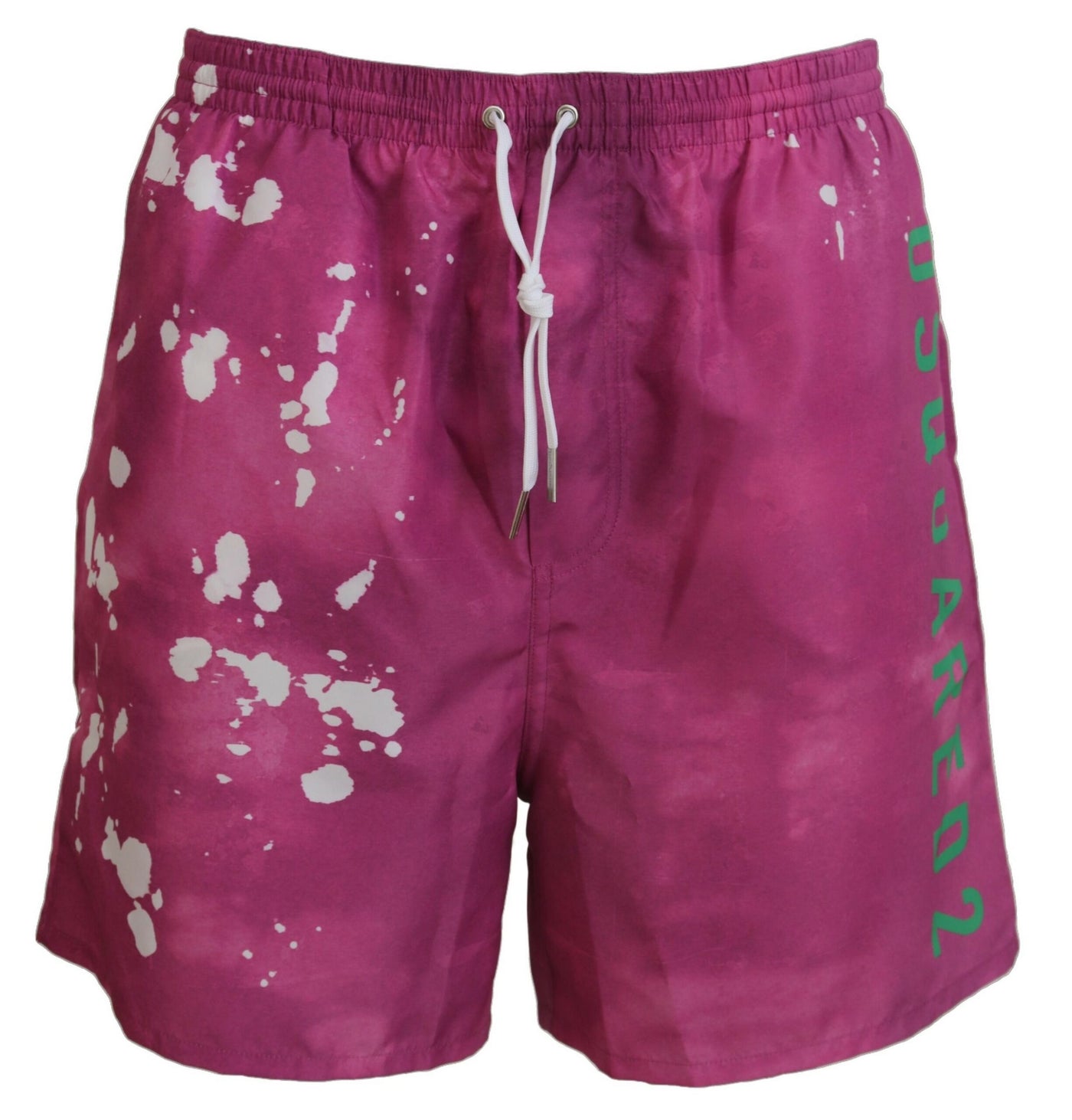 Dsquared² Roze Tie Dye Logo Heren Strandkleding Shorts Badmode