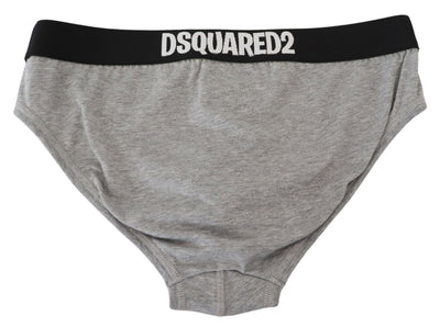 Dsquared² Grijs DSURF Logo Katoenen Stretch Heren Slip Ondergoed