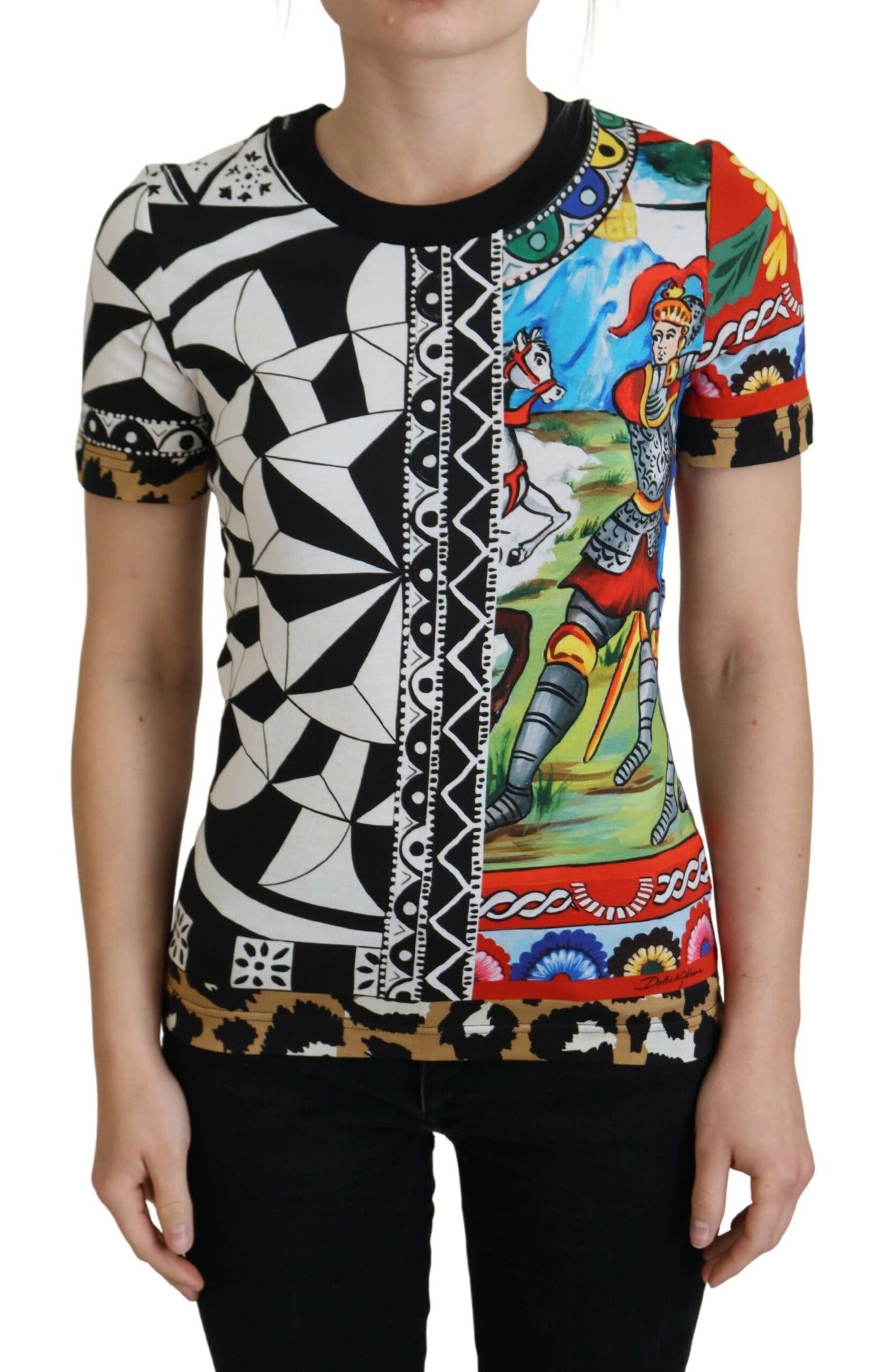 Dolce &amp; Gabbana Multicolor Printed Women Exclusive Shirt Top