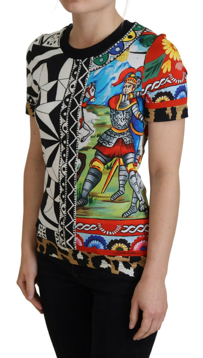 Dolce &amp; Gabbana Multicolor Printed Women Exclusive Shirt Top