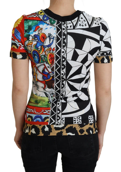 Dolce &amp; Gabbana Multicolor Printed Women Exclusive Shirt Top