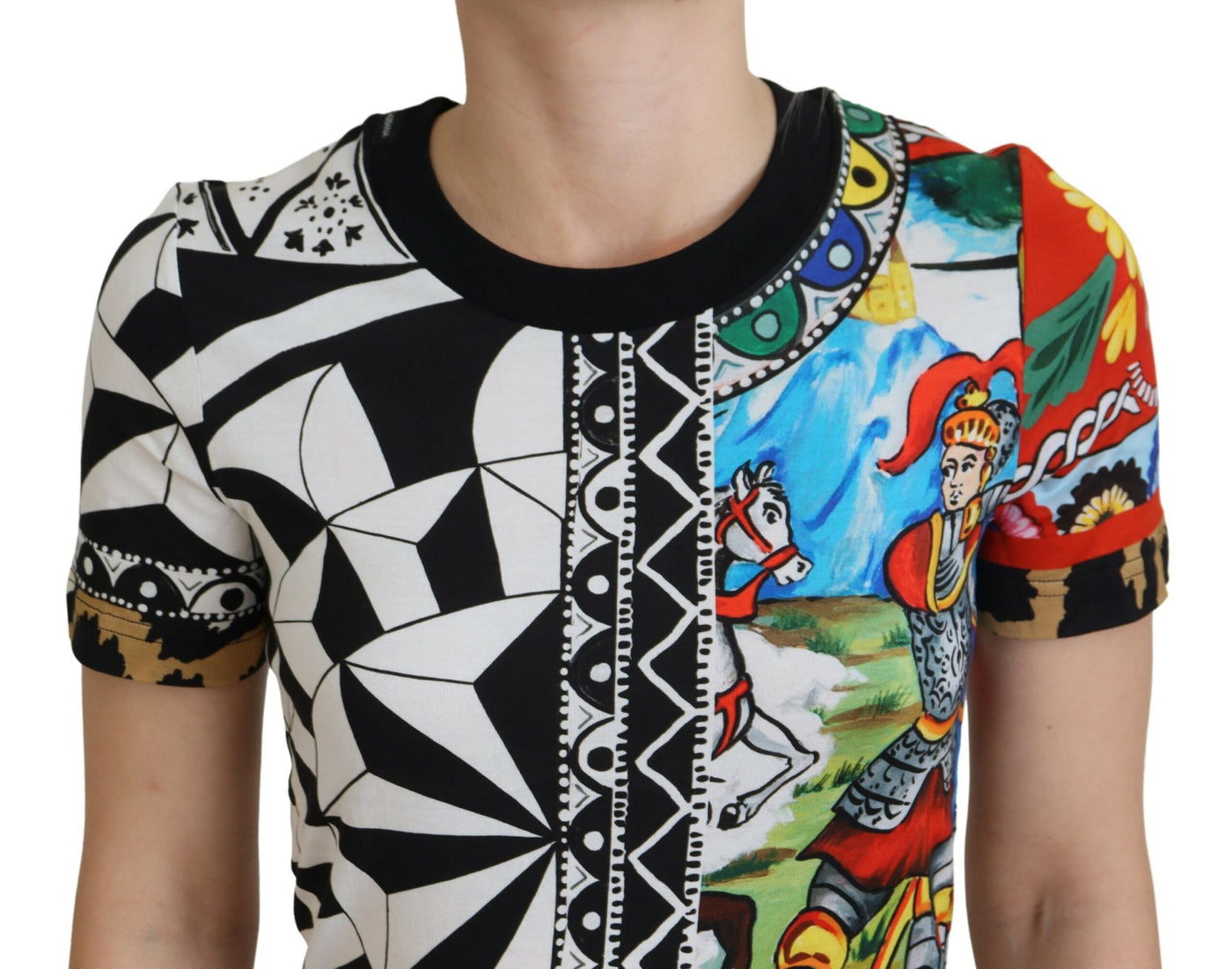 Dolce &amp; Gabbana Multicolor Printed Women Exclusive Shirt Top