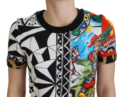 Dolce &amp; Gabbana Multicolor Printed Women Exclusive Shirt Top