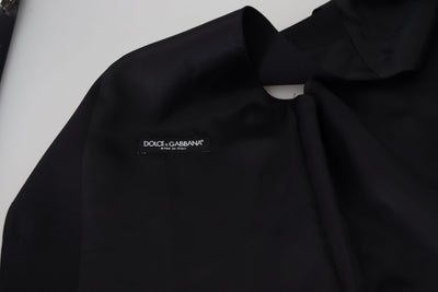Dolce &amp; Gabbana Zwart Virgin Wool Vest Formeel Vest