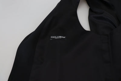 Dolce &amp; Gabbana Zwart Virgin Wool Vest Formeel Vest