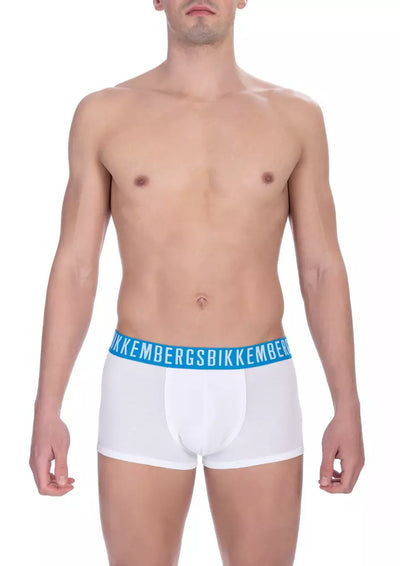 Bikkembergs Witte Katoenen Herenkoffer