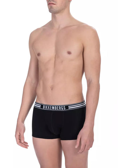 Bikkembergs Zwarte Katoenen Heren Trunk Pack
