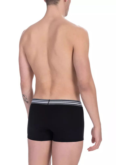 Bikkembergs Zwarte Katoenen Heren Trunk Pack