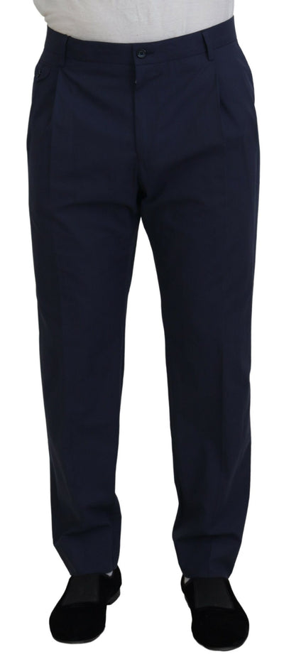 Dolce &amp; Gabbana donkerblauwe katoenen chino-broek