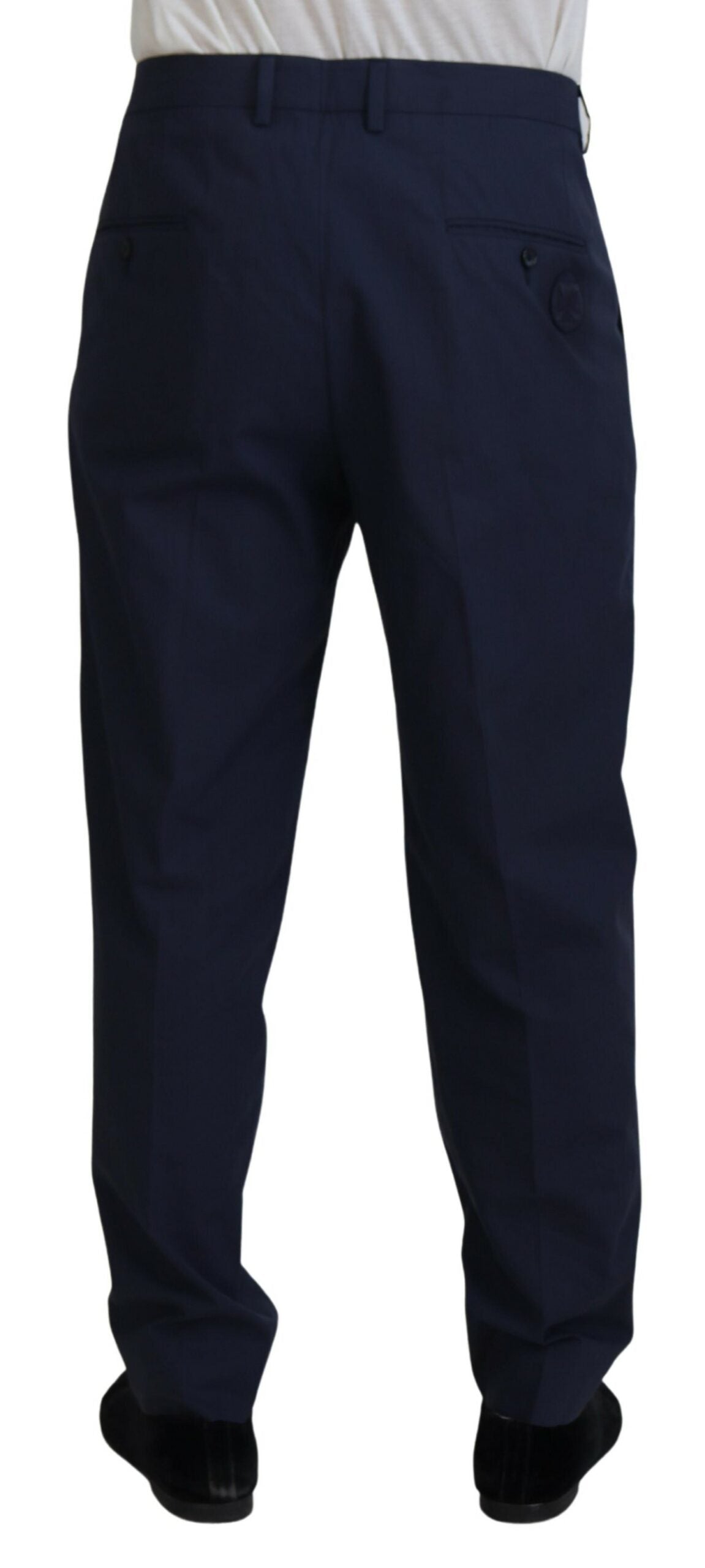 Dolce &amp; Gabbana donkerblauwe katoenen chino-broek