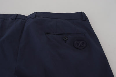 Dolce &amp; Gabbana donkerblauwe katoenen chino-broek
