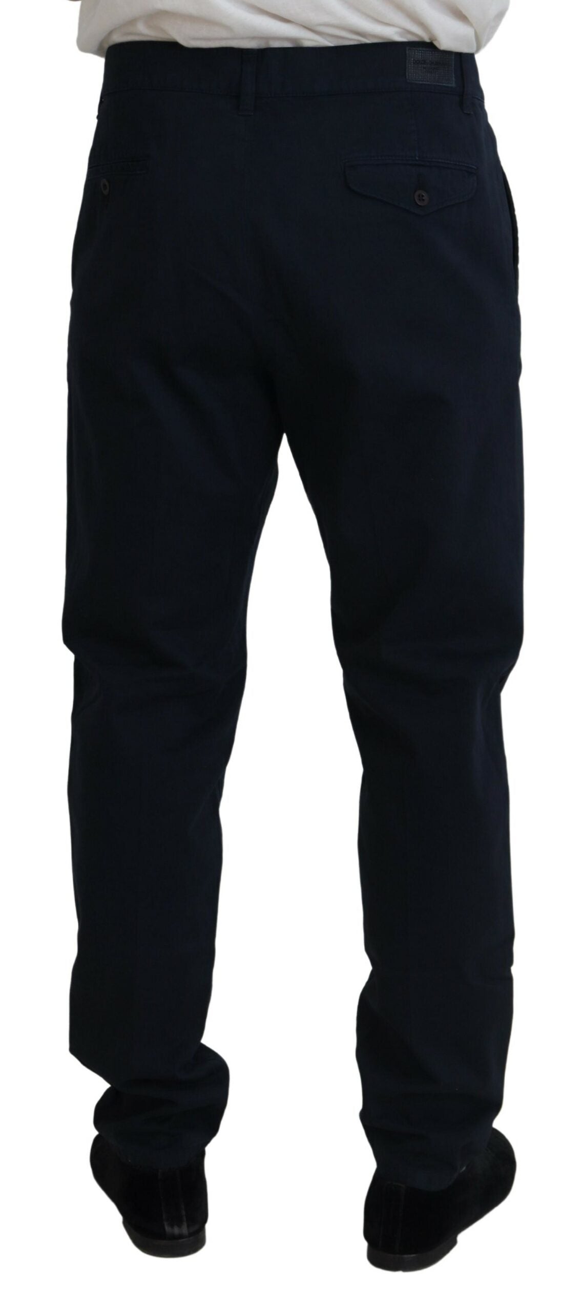Dolce &amp; Gabbana Blauwe Katoenen Jurk Formele Herenbroek