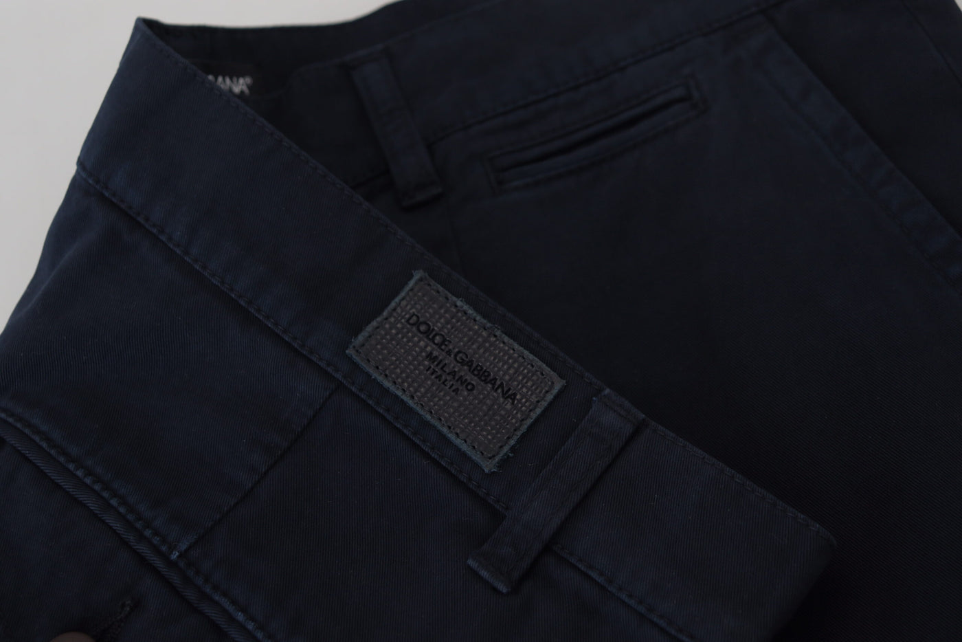 Dolce &amp; Gabbana Blauwe Katoenen Jurk Formele Herenbroek