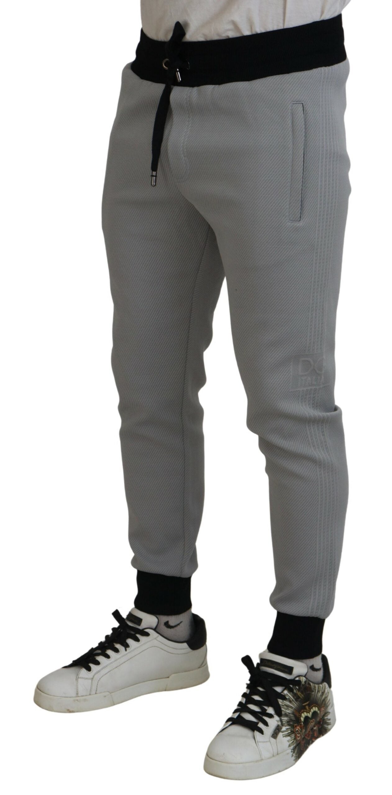 Dolce &amp; Gabbana Grijze Polyester Joggingbroek Joggingbroek