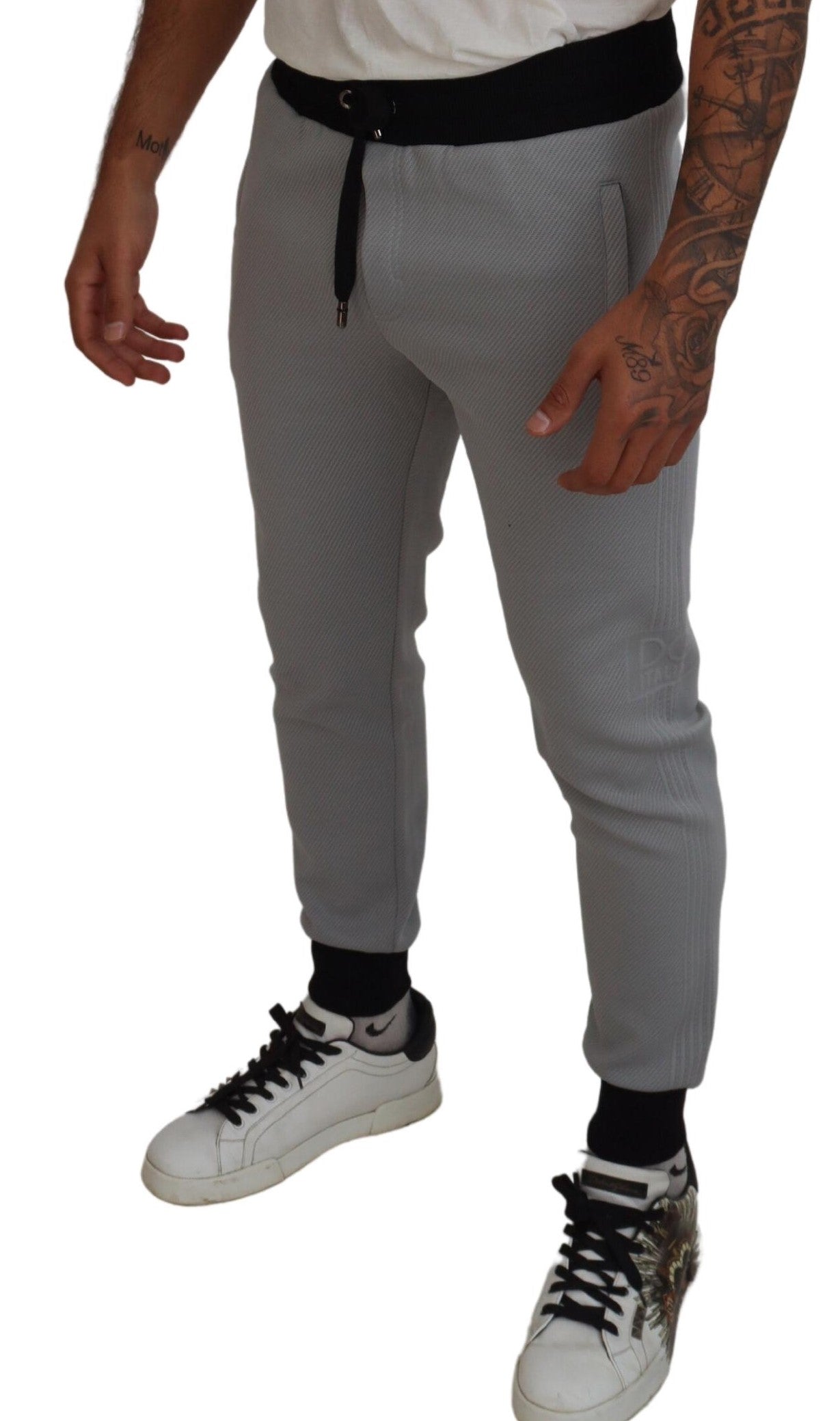Dolce &amp; Gabbana Grijze Polyester Joggingbroek Joggingbroek