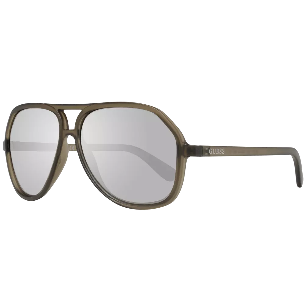 Lunettes de soleil Guess marron pour homme