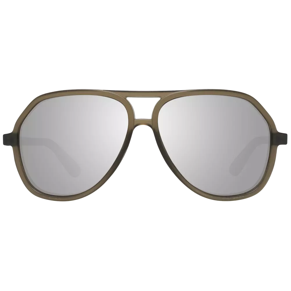 Lunettes de soleil Guess marron pour homme