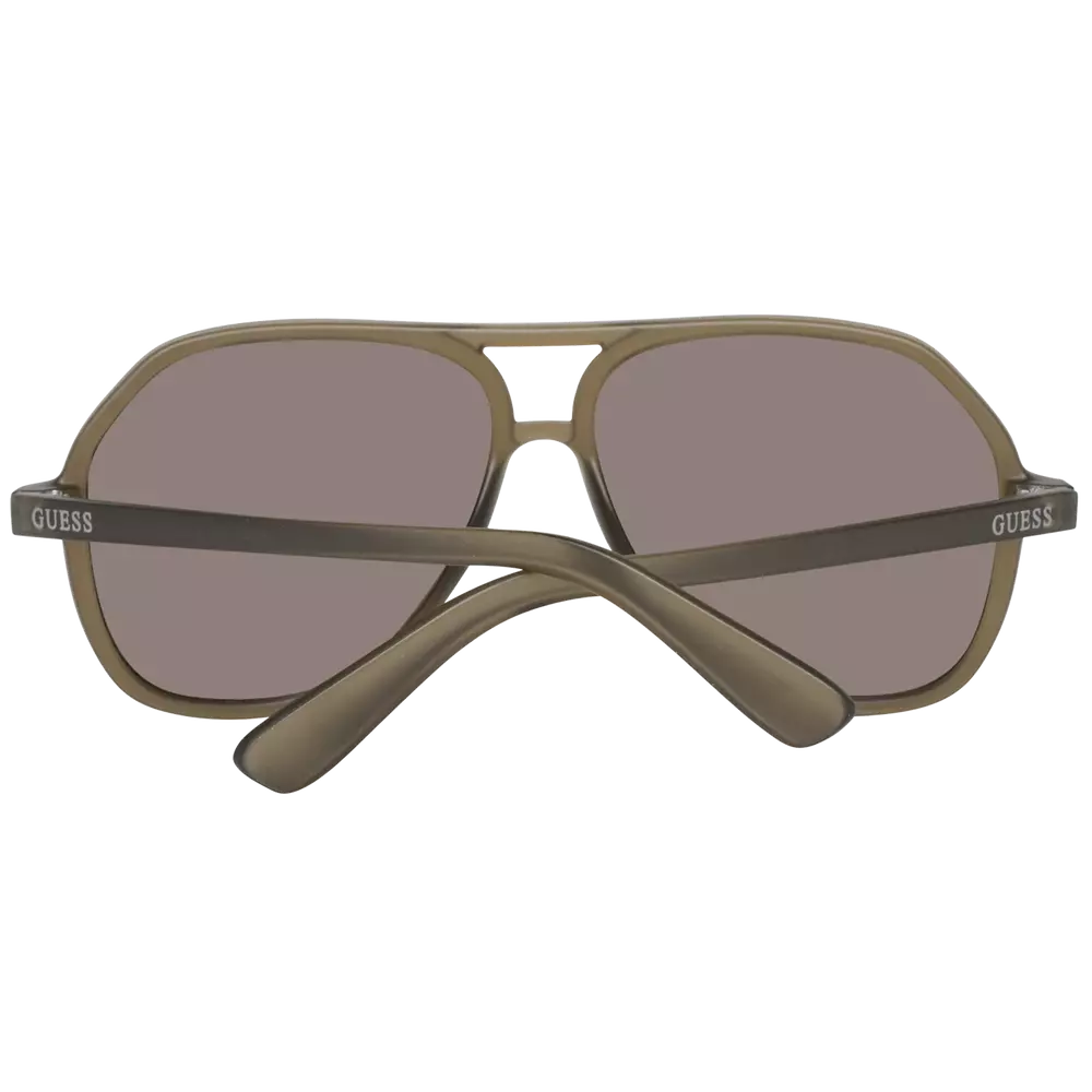 Lunettes de soleil Guess marron pour homme