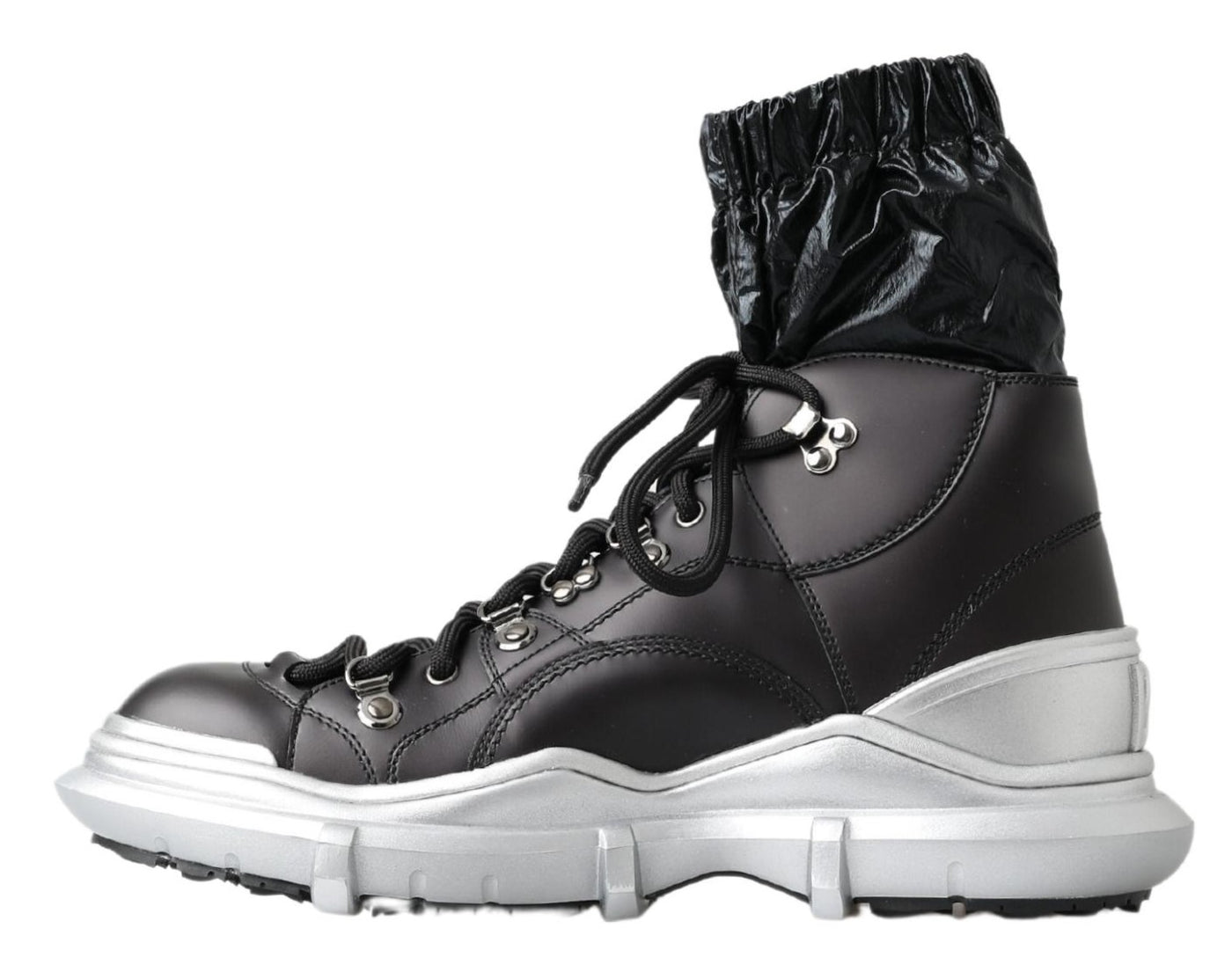 Dolce &amp; Gabbana Zwarte Nylon Galileo High Top Sneakers Schoenen