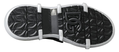 Dolce &amp; Gabbana Zwarte Nylon Galileo High Top Sneakers Schoenen