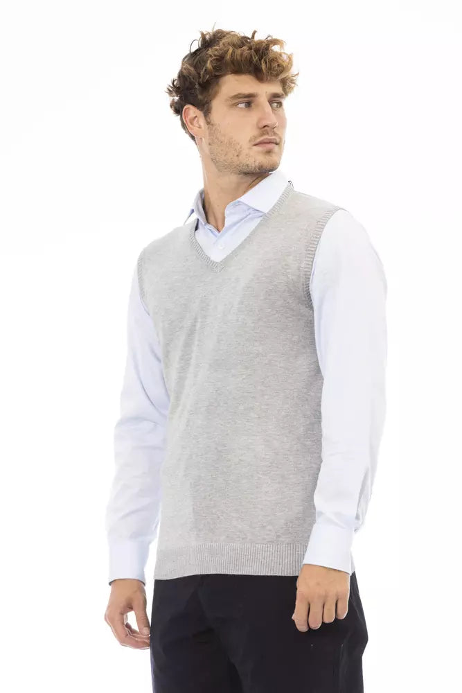 Alpha Studio Grijs Viscose Herenjack