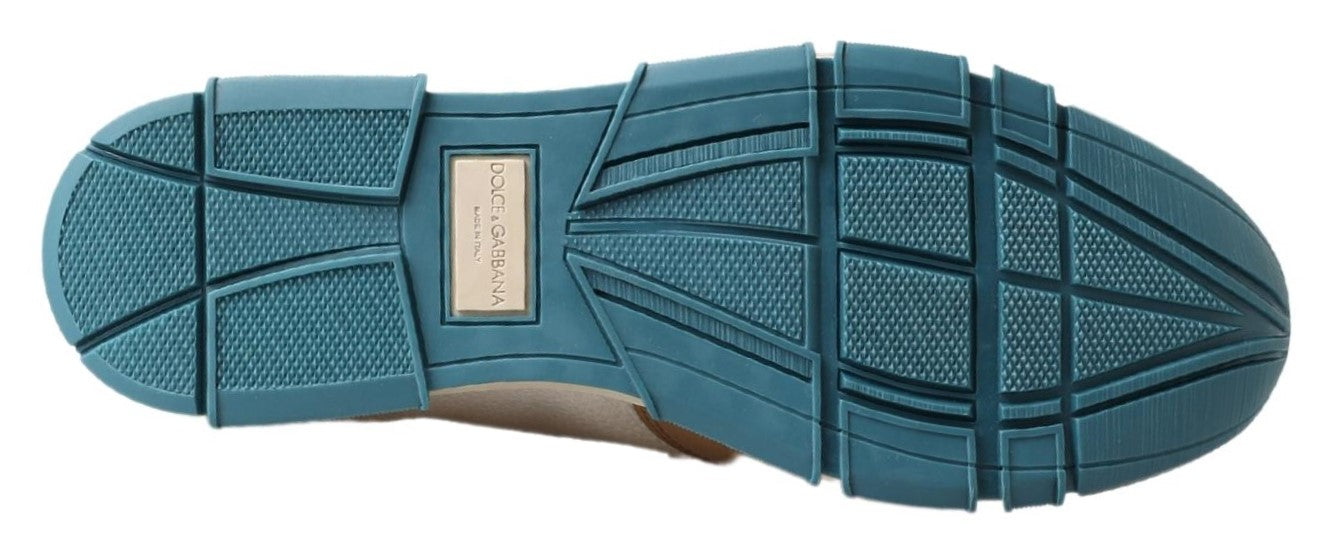 Dolce &amp; Gabbana Witte Leren Loafers Mocassins Schoenen