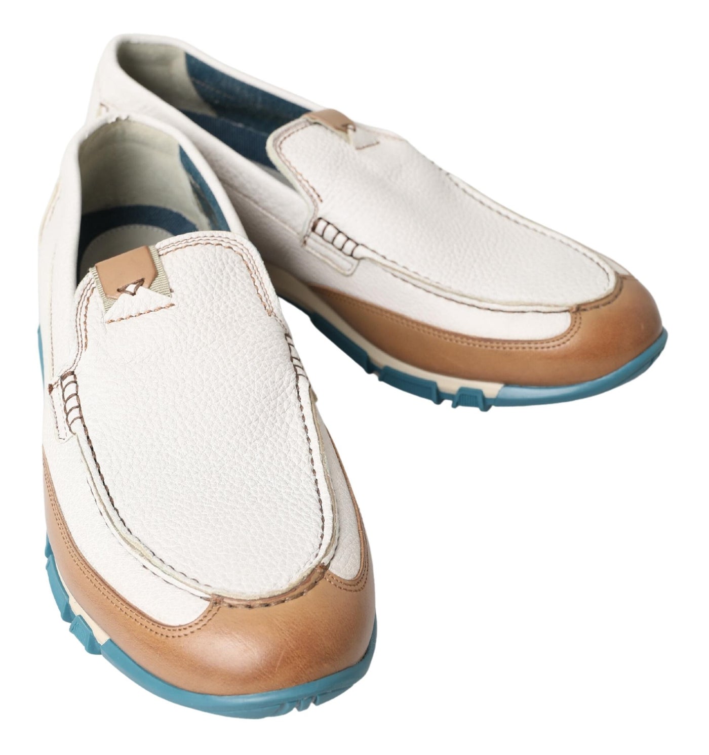 Dolce &amp; Gabbana Witte Leren Loafers Mocassins Schoenen