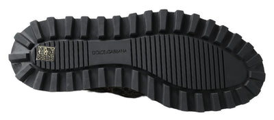 Dolce &amp; Gabbana Zwart Wit Derby Lakleren Schoenen